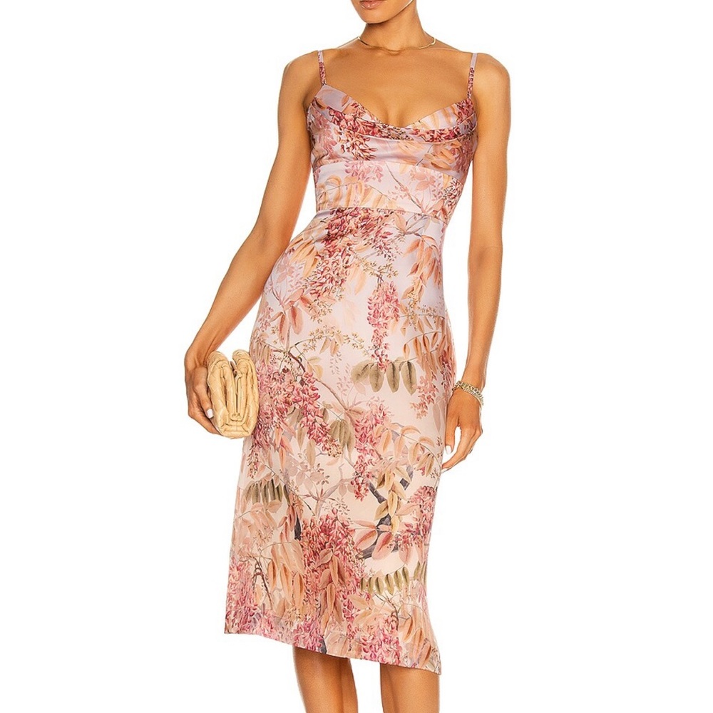 ZIMMERMANN MILETTIA FLORAL BOTANICA COCKTAIL DRESS | Size 0